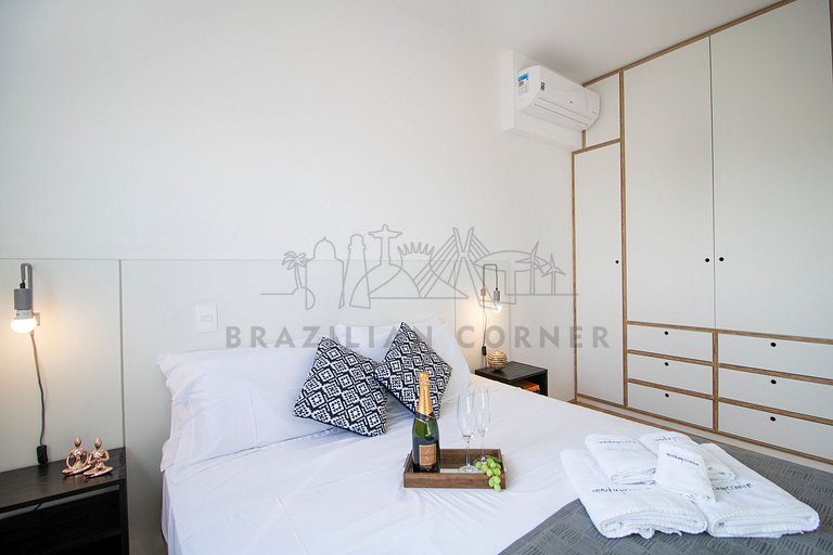 2 bedroom at Vila Madalena, air conditioning, pool, gym! (90