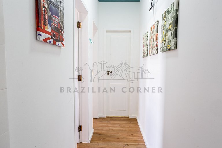 Apartamento com quintal na Praça Pôr do Sol