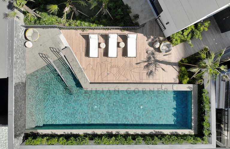 Studio close to Metro, with pool at Bela Vista