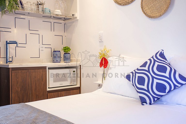 Studio Charmoso estilo Grego ótima localização 23
