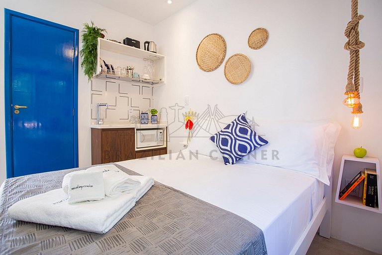 Studio Charmoso estilo Grego ótima localização 24
