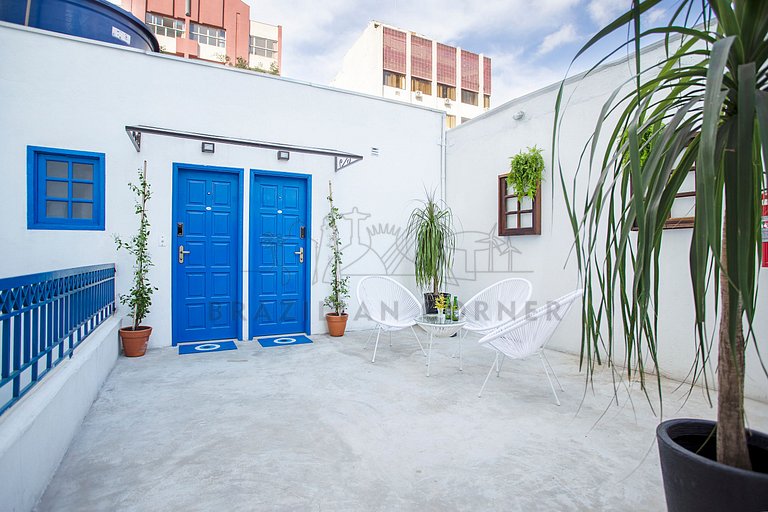 Studio Charmoso estilo Grego ótima localização 24
