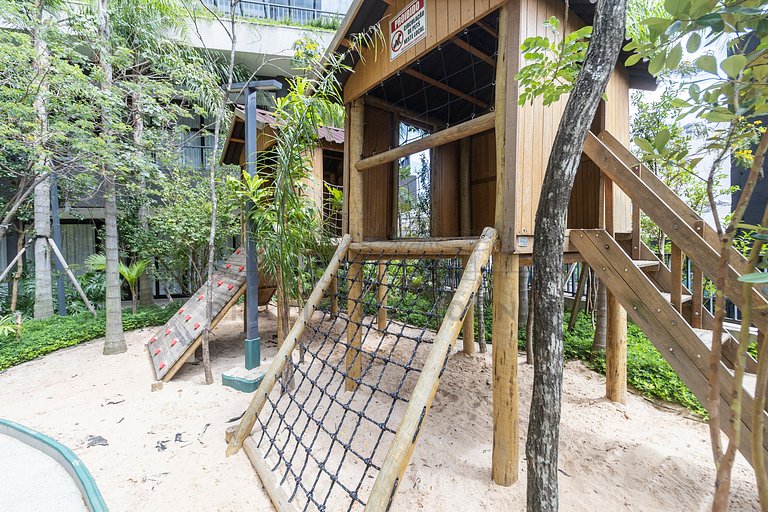 Piscina estilo praia, AC, vaga | Brazilian Corner