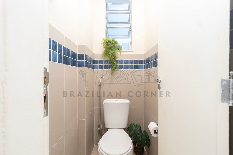 3 Quartos a 100m da Praia, AC, Portaria 24/7,Metrô