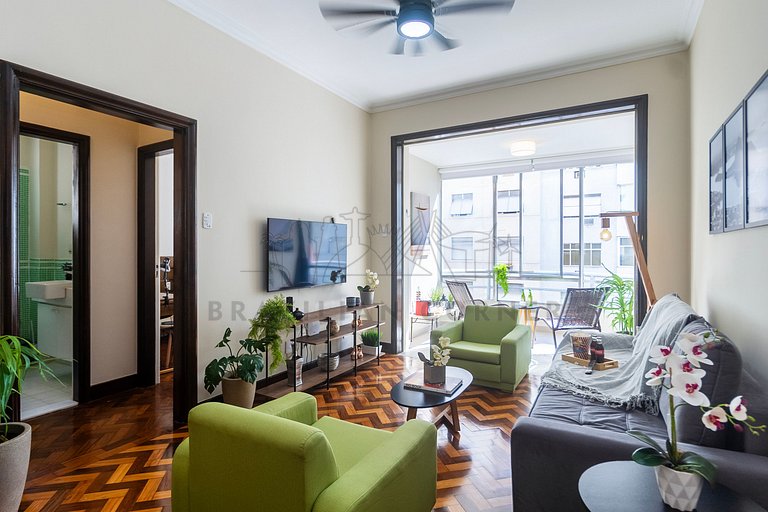 3 Bedrooms 100m from the Beach, AC, 24/7 Doorman