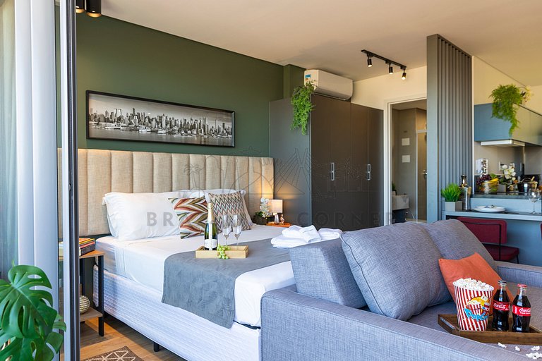 Incredible view , parking, AC, Pool | Brazilian Corner