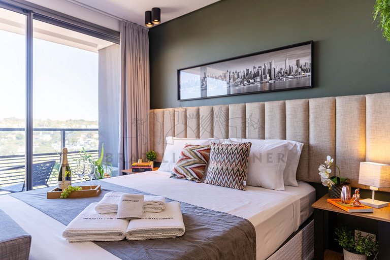 Incredible view , parking, AC, Pool | Brazilian Corner