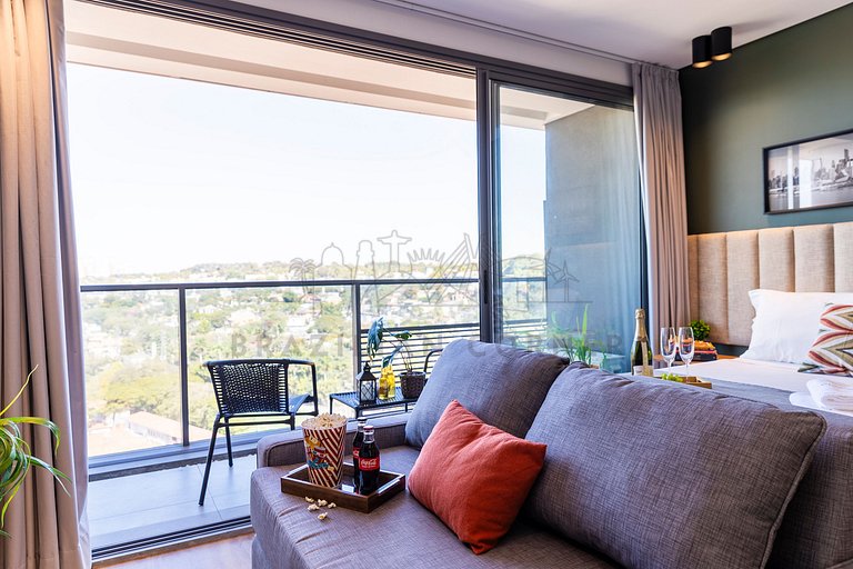 Incredible view , parking, AC, Pool | Brazilian Corner