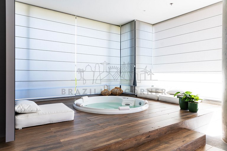 Vista incrível, vaga,AC, piscina|Brazilian Corner