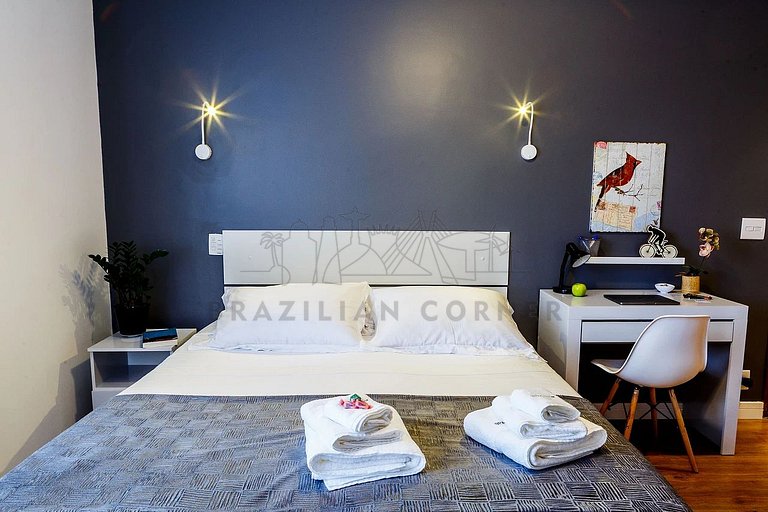 Suite Aconchegante na Praça do Por do Sol (Vermelho)