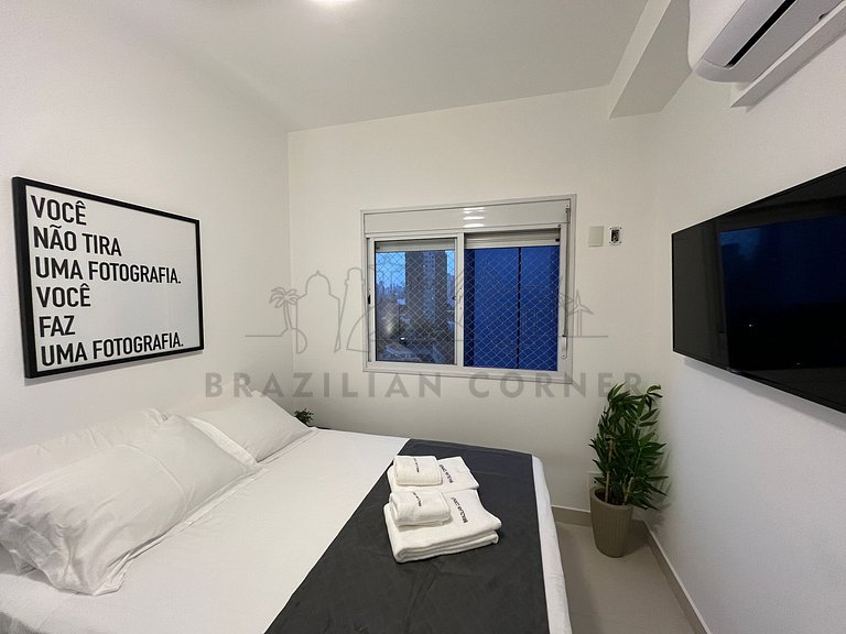 3 Quartos,2 Piscinas, AC, 2 vagas|Brazilian Corner