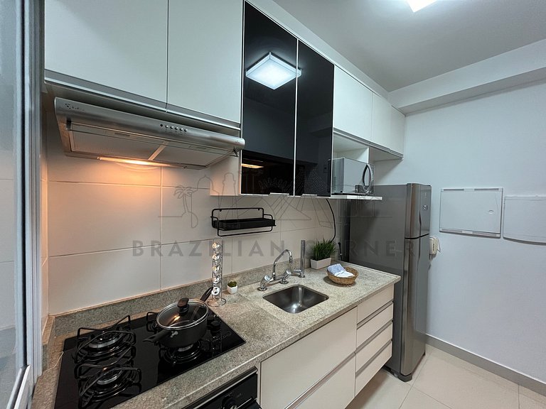 3 Quartos,2 Piscinas, AC, 2 vagas|Brazilian Corner