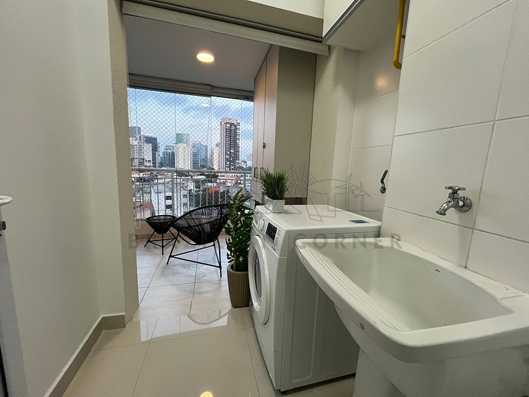 3 Quartos,2 Piscinas, AC, 2 vagas|Brazilian Corner