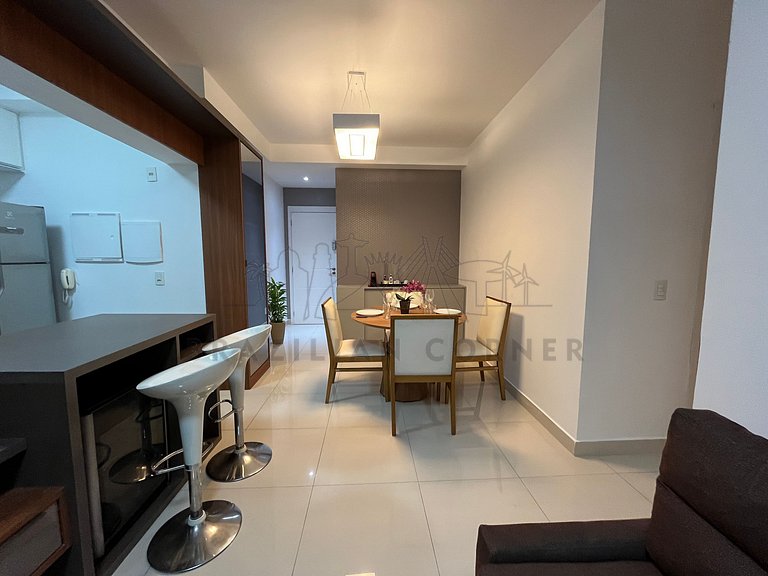 3 Quartos,2 Piscinas, AC, 2 vagas|Brazilian Corner