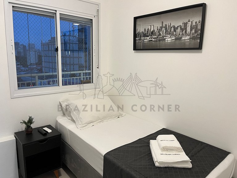 3 Quartos,2 Piscinas, AC, 2 vagas|Brazilian Corner