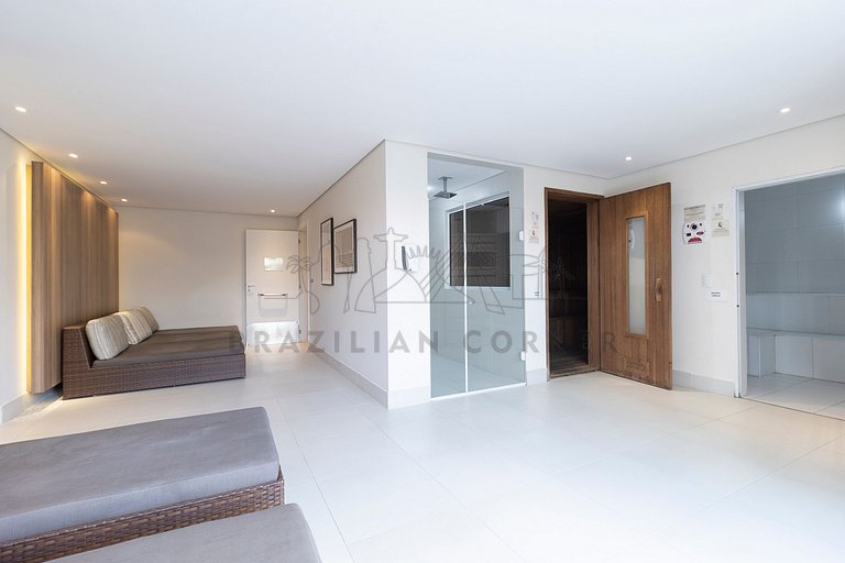 3 Quartos,2 Piscinas, AC, 2 vagas|Brazilian Corner