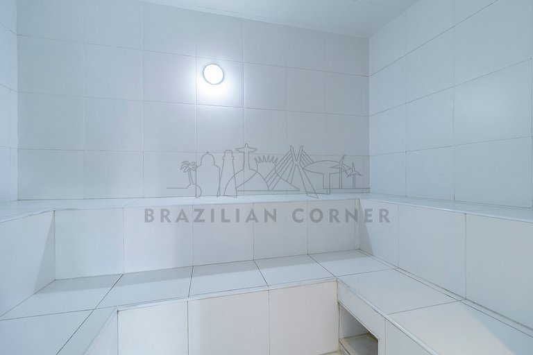 3 Quartos,2 Piscinas, AC, 2 vagas|Brazilian Corner