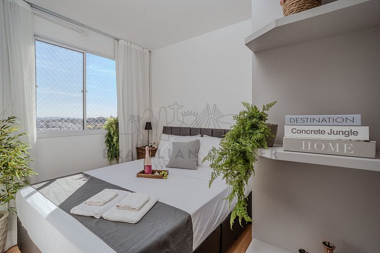Arena MRV,2 bedroom,pool, parking|Brazilian Corner