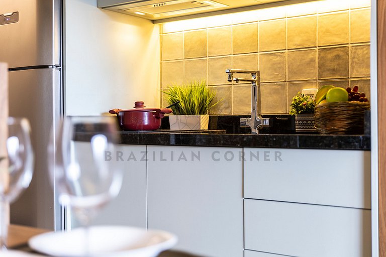 Near Ibirapuera Shopping w/ AC|Brazilian Corner