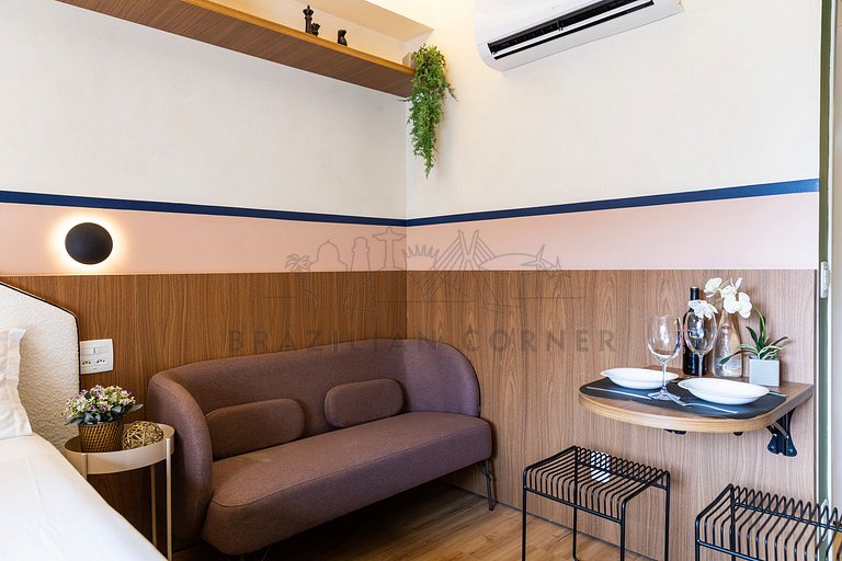 Near Ibirapuera Shopping w/ AC|Brazilian Corner
