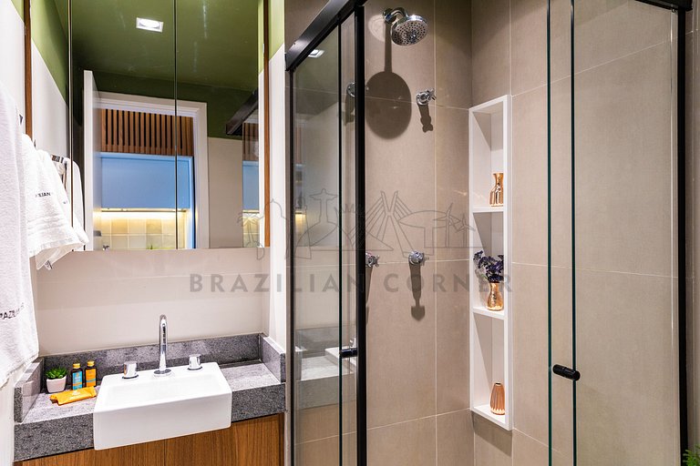 Near Ibirapuera Shopping w/ AC|Brazilian Corner