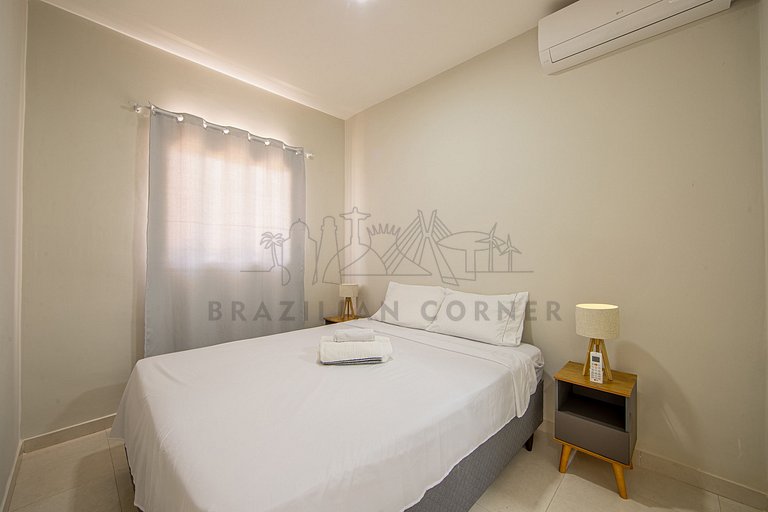 Apartment w/ Pool and AC 01 |Brazilian Corner