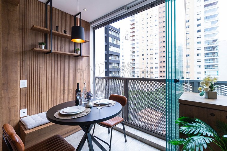 Amazing view, pool , gym, AC| Brazilian Corner