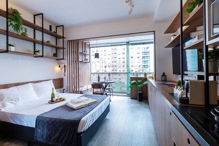 Amazing view, pool , gym, AC| Brazilian Corner