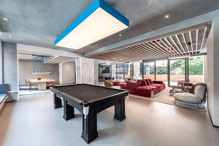 Amazing view, pool , gym, AC| Brazilian Corner