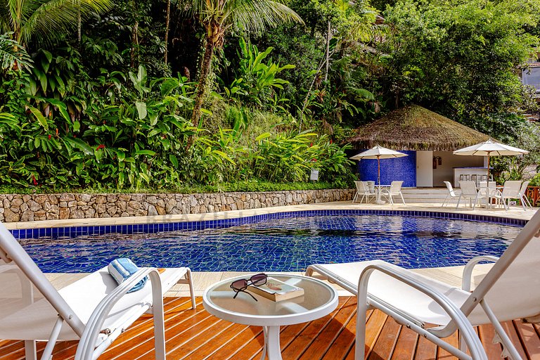 House in Camburí view and Jacuzzi|Brazilian Corner