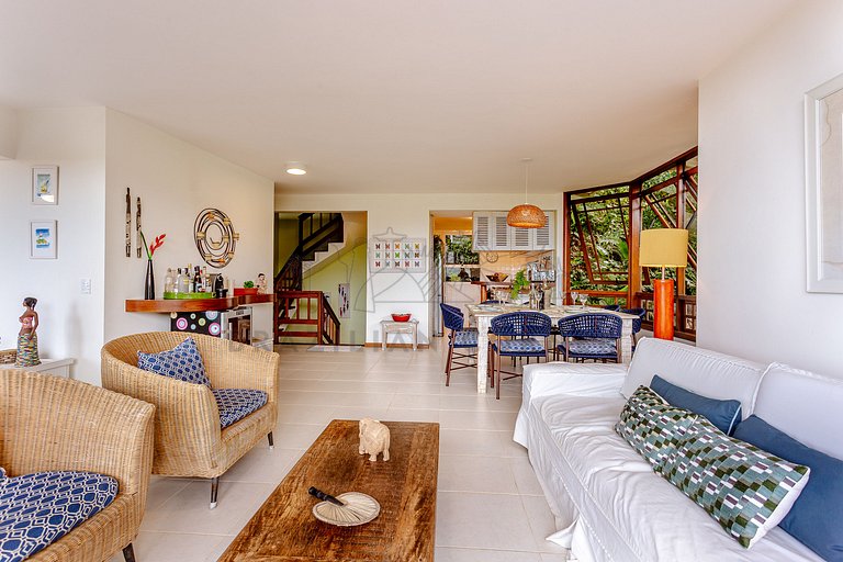 House in Camburí view and Jacuzzi|Brazilian Corner