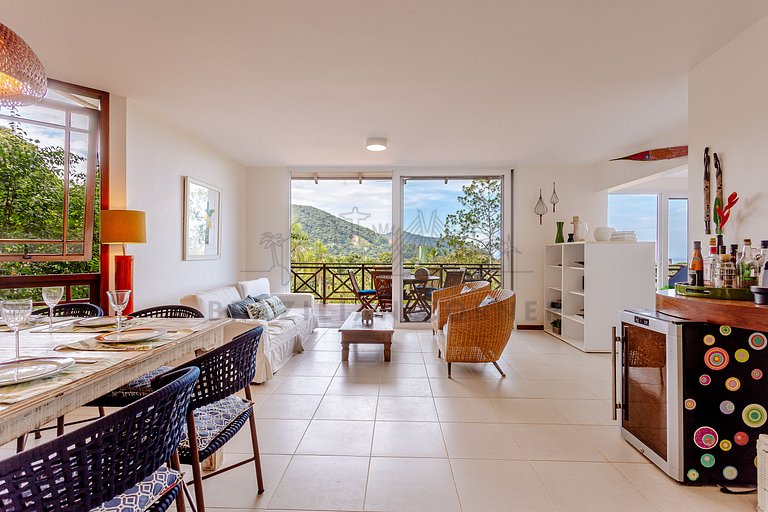 House in Camburí view and Jacuzzi|Brazilian Corner