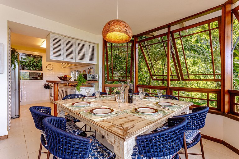 House in Camburí view and Jacuzzi|Brazilian Corner