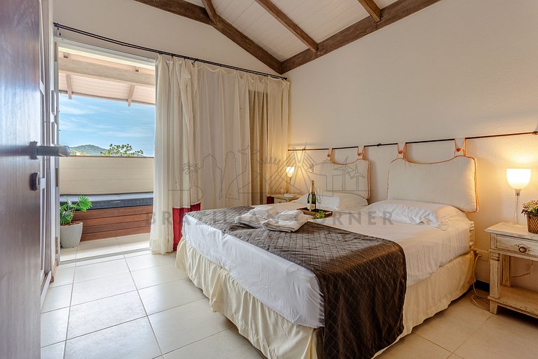 House in Camburí view and Jacuzzi|Brazilian Corner