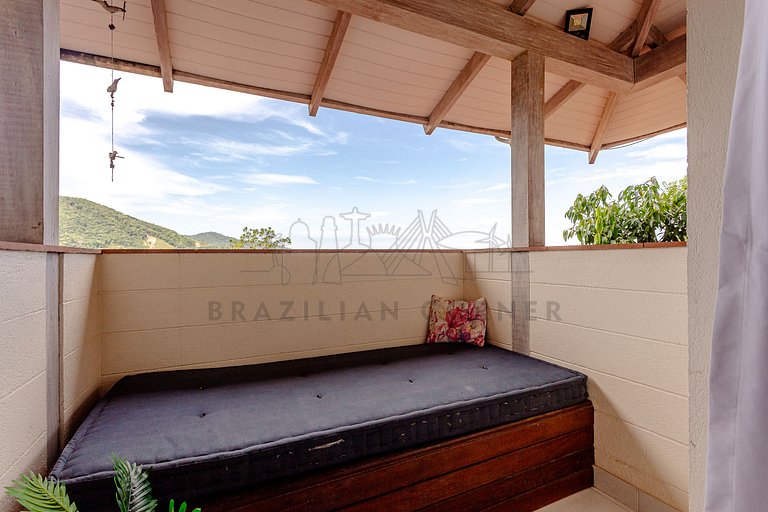 House in Camburí view and Jacuzzi|Brazilian Corner