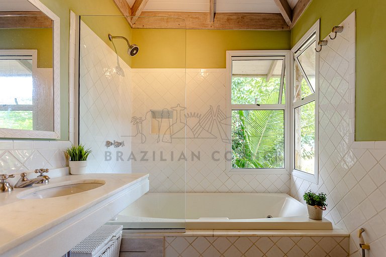 House in Camburí view and Jacuzzi|Brazilian Corner