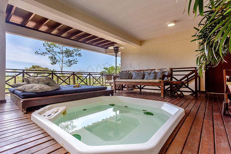 House in Camburí view and Jacuzzi|Brazilian Corner