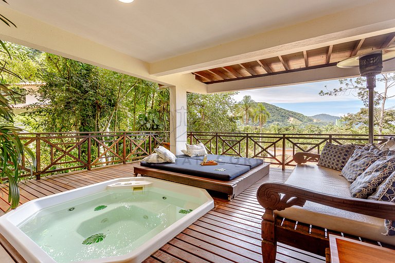 House in Camburí view and Jacuzzi|Brazilian Corner