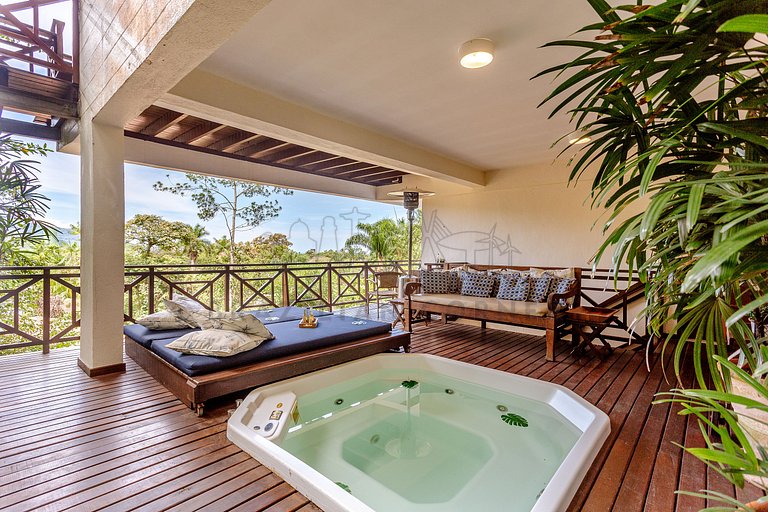 House in Camburí view and Jacuzzi|Brazilian Corner