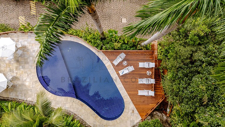 House in Camburí view and Jacuzzi|Brazilian Corner