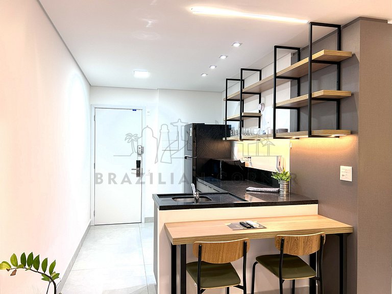 Amazing view, pool, AC, Gym| Brazilian Corner