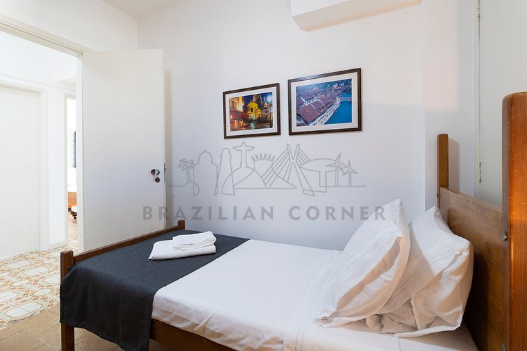 250m da praia com AC, 4 quartos| Brazilian Corner
