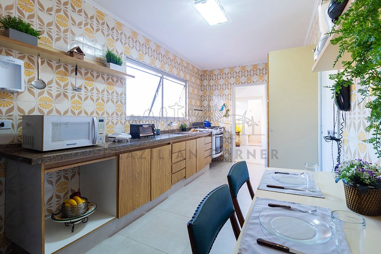 250m da praia com AC, 4 quartos| Brazilian Corner