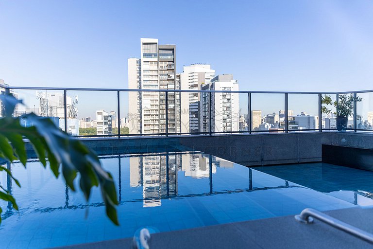 Piscina na cobertura, Academia |Brazilian Corner