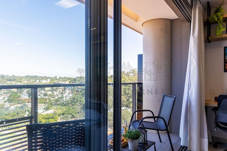Amazing view, pool, AC, Gym| Brazilian Corner