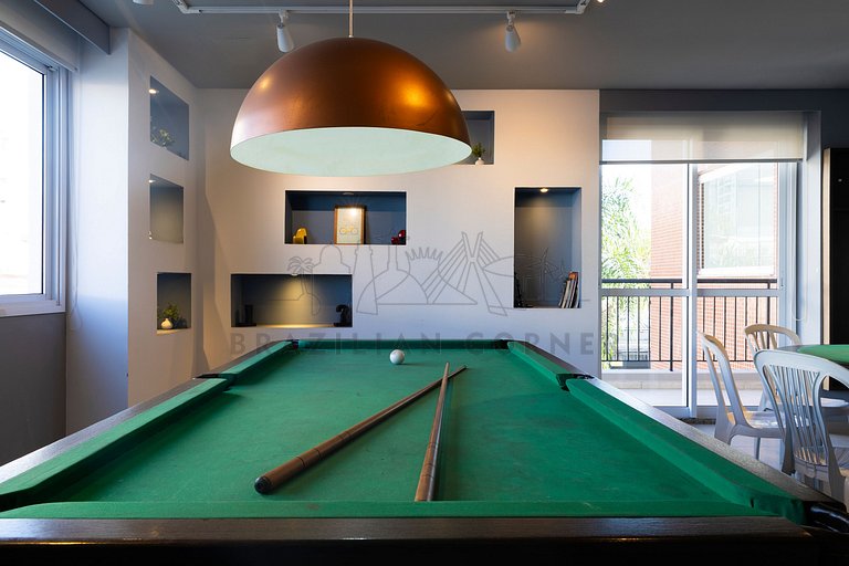Pool, Gym and Parking Space | Brazilian Corner.