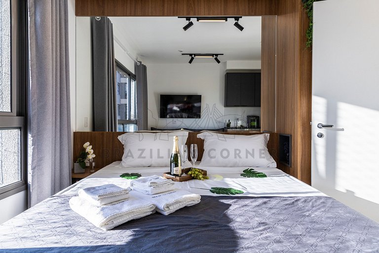 Near Airport, Gym, AC | Brazilian Corner