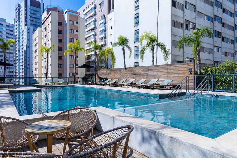 Vista incrível ,piscina ,academia|Brazilian Corner
