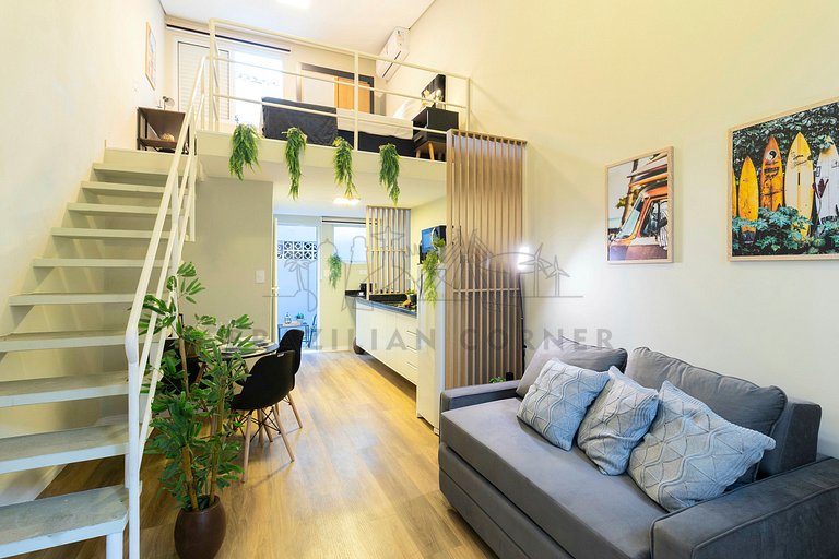 Modern loft, Gonzaga Beach, AC, | Brazilian Corner