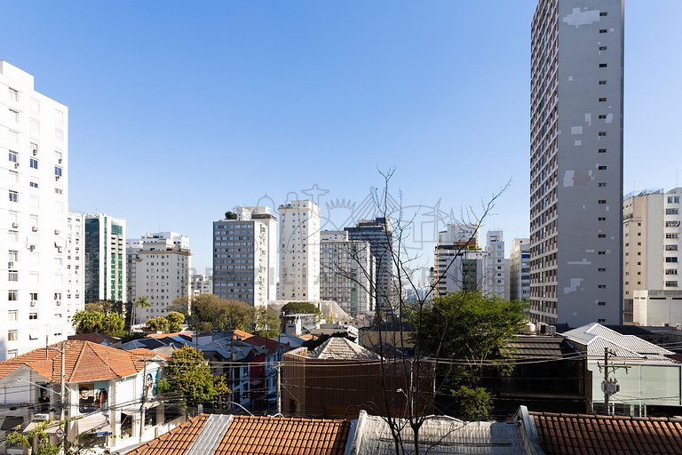 Novo e moderno nos Jardins com piscina e academia